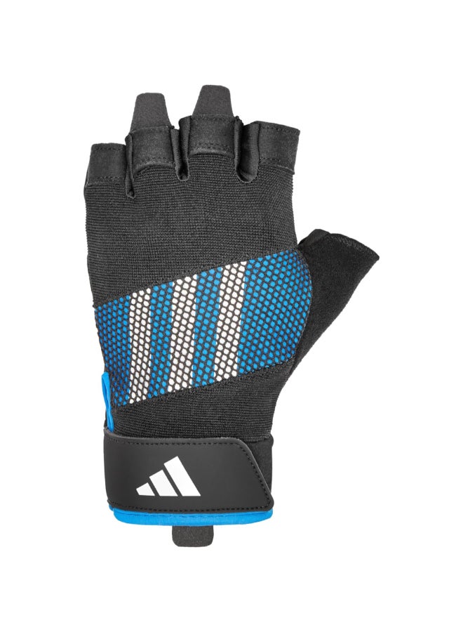 Adidas Performance Aeroready Training Gloves Blue and Black 2.5 x 15 x 25 cm ADGB-15014BL - Image 3